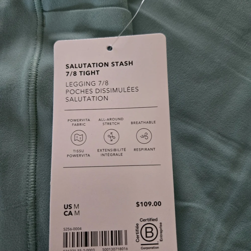 NWT Salutation Stash High Rise 7/8 Legging